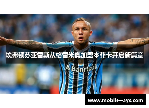 埃弗顿苏亚雷斯从格雷米奥加盟本菲卡开启新篇章 埃弗顿苏亚雷斯从格雷米奥加盟本菲卡开启新篇章